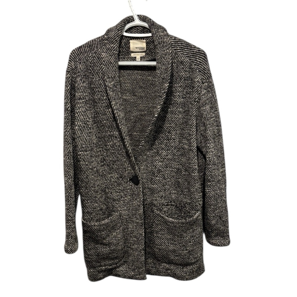 Wilfred Free Cocoon Black and White Coat